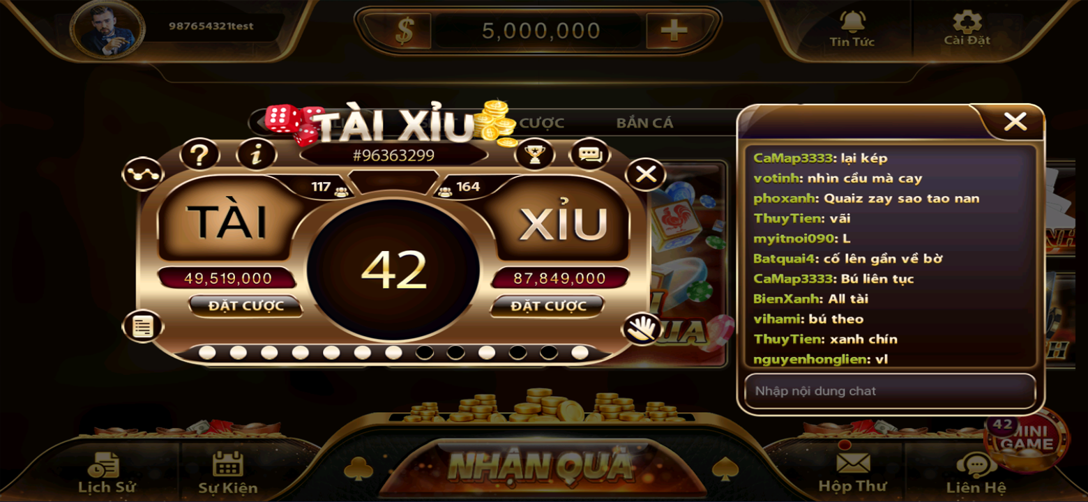 A screenshot showing a promotional event banner within the 747live app.
